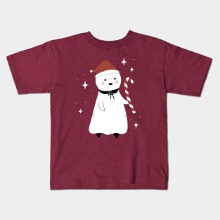 Juniper Ghost Christmas Kids T-Shirt